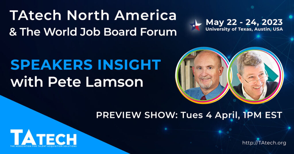 Speaker preview, with Pete Lamson, CEO of Employ.
4th April, 1PM EST