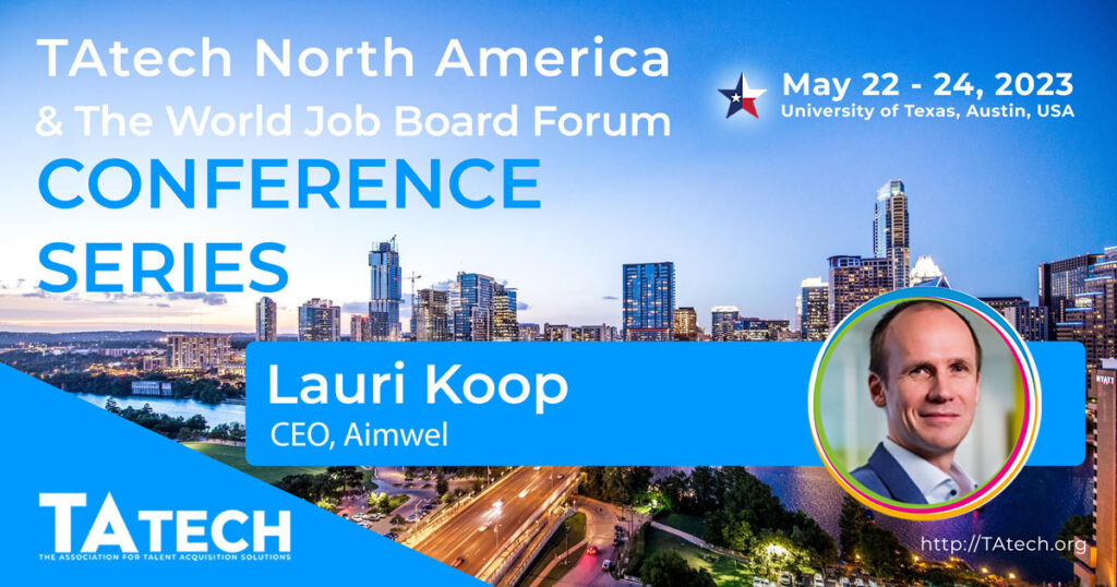 Conference Series, featured TAtech Talks, with Lauri Koop, CEO of Aimwel.
Recorded at TAtech North America, Austin, May 2023.